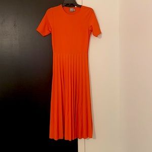 Orange Pleated ASOS Dress!